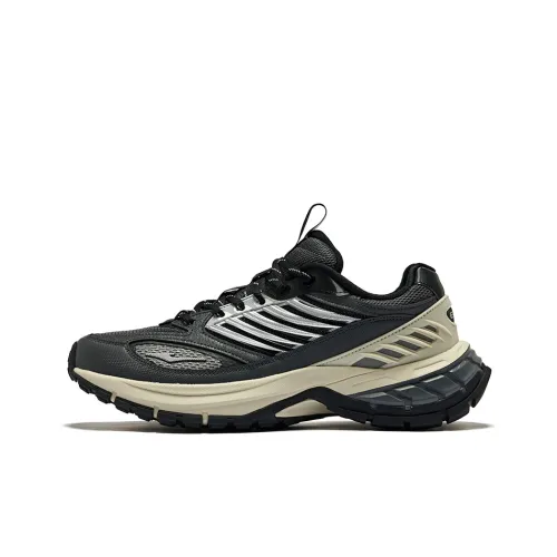 Erke Hongyu Running Shoes Men Low-Top Carbon Gray True Black