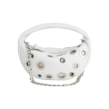 By Far Eyelet embellished Leather Mini Bag