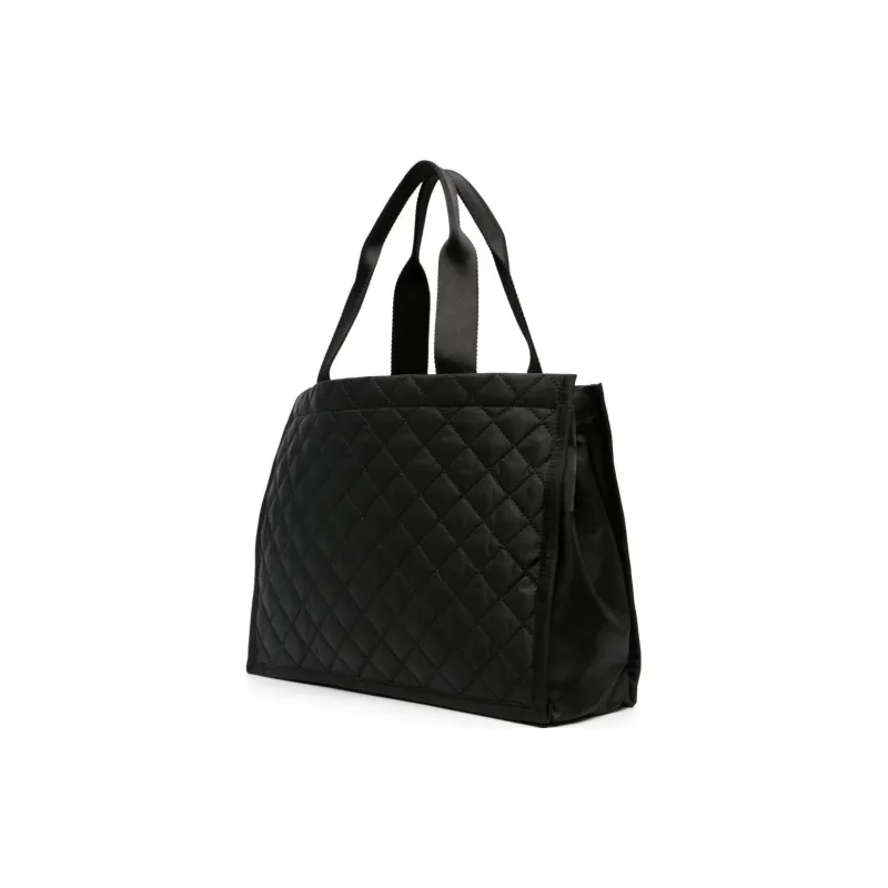 MOSCHINO Fabric Tote Bag Shopping Bag Handbag Regular Women's Black-1