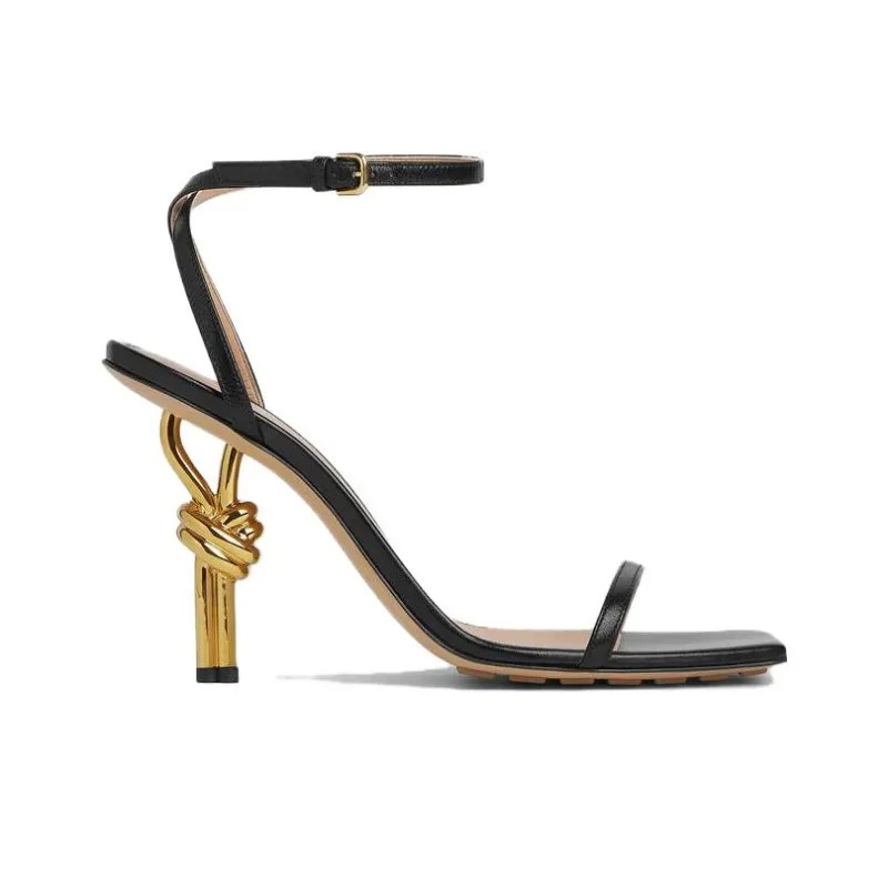 Bottega Veneta Knot Heeled Sandals Women's-1