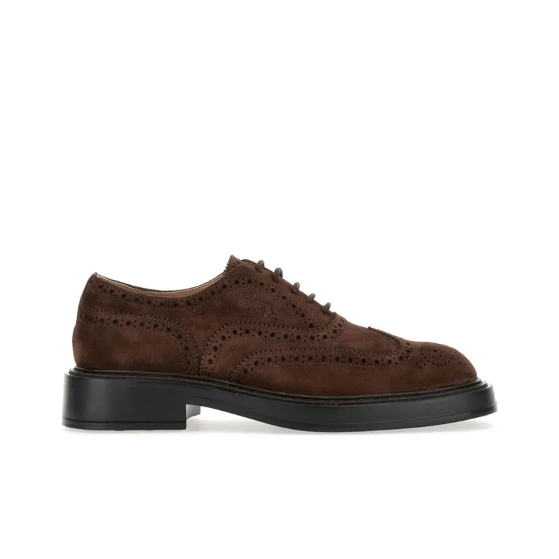 TOD'S Perforated Detailed Lace Up Brogues-1