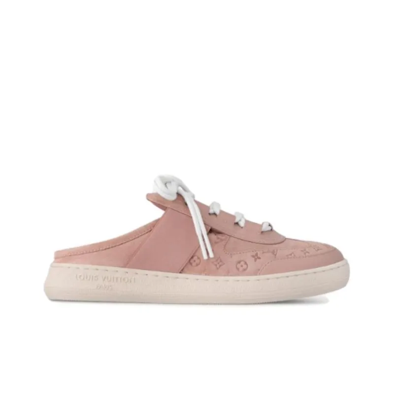 LOUIS VUITTON Lous Rubber Sole Closed Toe Slippers Women's Pink-1