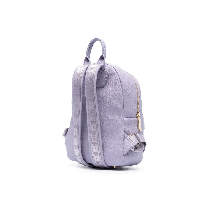 CHIARA FERRAGNI Eyelike Polyurethane Resin Backpack Women's Light Purple-1
