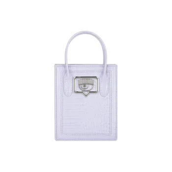 CHIARA FERRAGNI Eyelike Polyester Tote Bag, Shopping Bag, Shoulder Bag, Crossbody Bag, Handbag Trumpets Women's Lilac