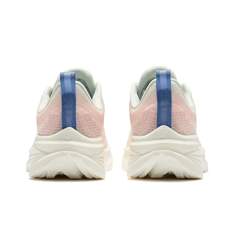 Erke Cushioning Wear-Resistant Low-Top Running Shoes Women's Microcrystal White Blue Purple Wisteria-3