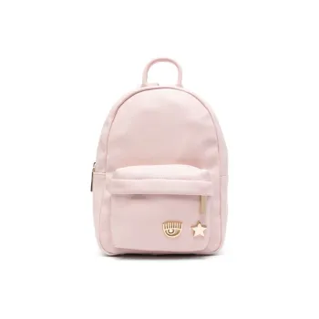 CHIARA FERRAGNI Eyelike Polyurethane Resin Backpack Women's Light Pink