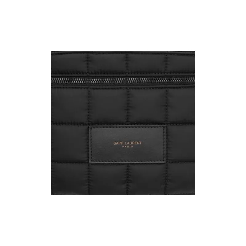 SAINT LAURENT Nux Recycled Nylon Fanny Pack Men's Black-2