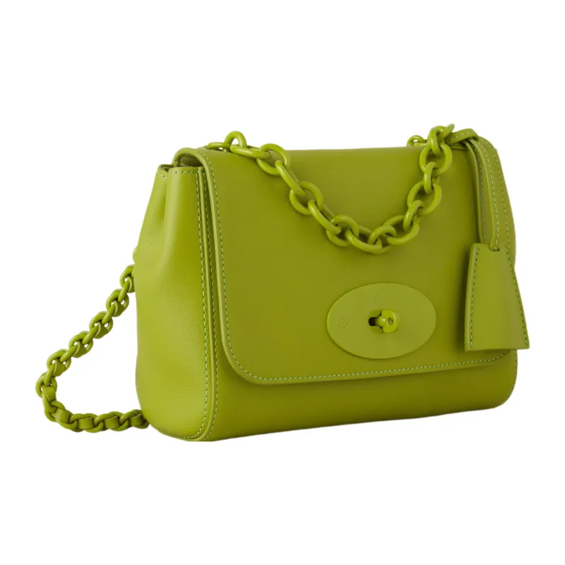 Mulberry Lily Smooth Calfskin Crossbody Bag Shoulder Bag Women's Acid Green-1