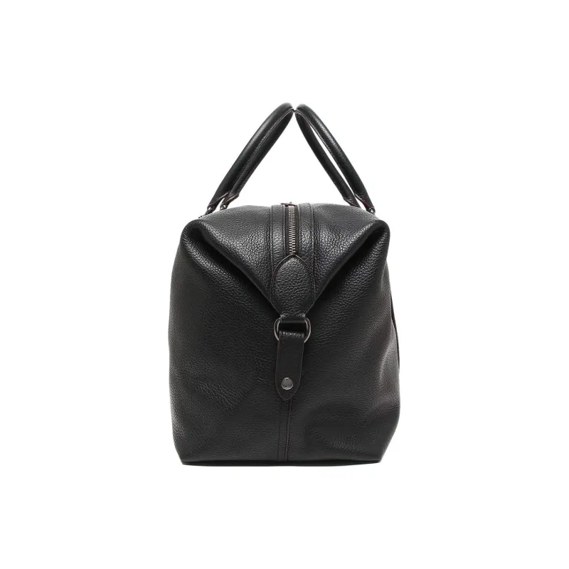 COACH Trekker Leather Handbag, Shoulder Bag, Crossbody Bag, Travel Bag Large Size Men's Black-2