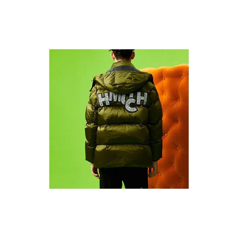 TCH Down Jackets Unisex Army Green-1