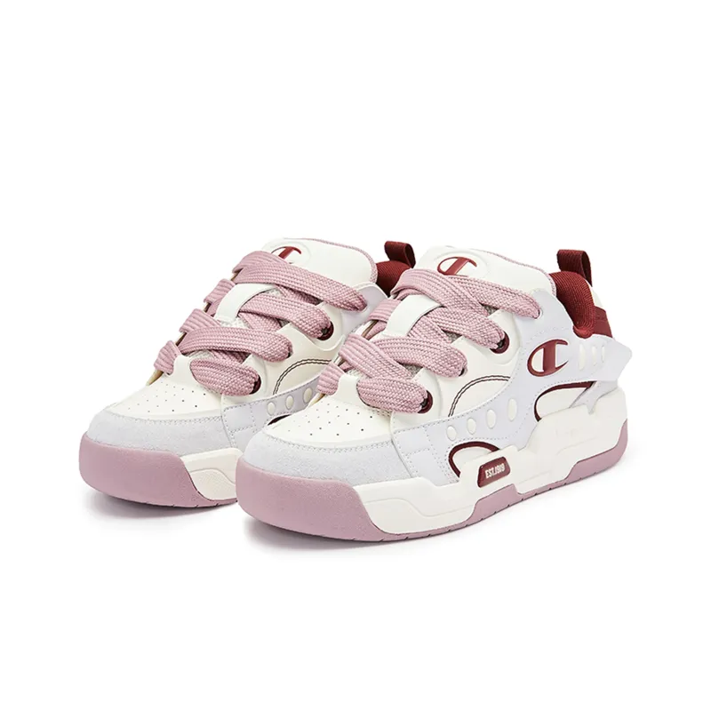 Champion Low Top Skateboard Shoes Women's Light Purple-2