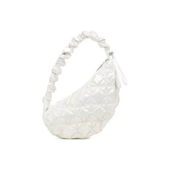 CARLYN Polyester Shoulder Bag, Crossbody Bag, Handbag Regular Women's Pearl White