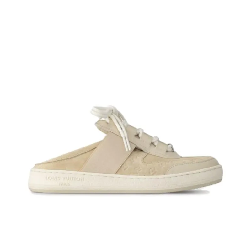 LOUIS VUITTON Lous Rubber Sole Closed Toe Slippers Women's Umber-1