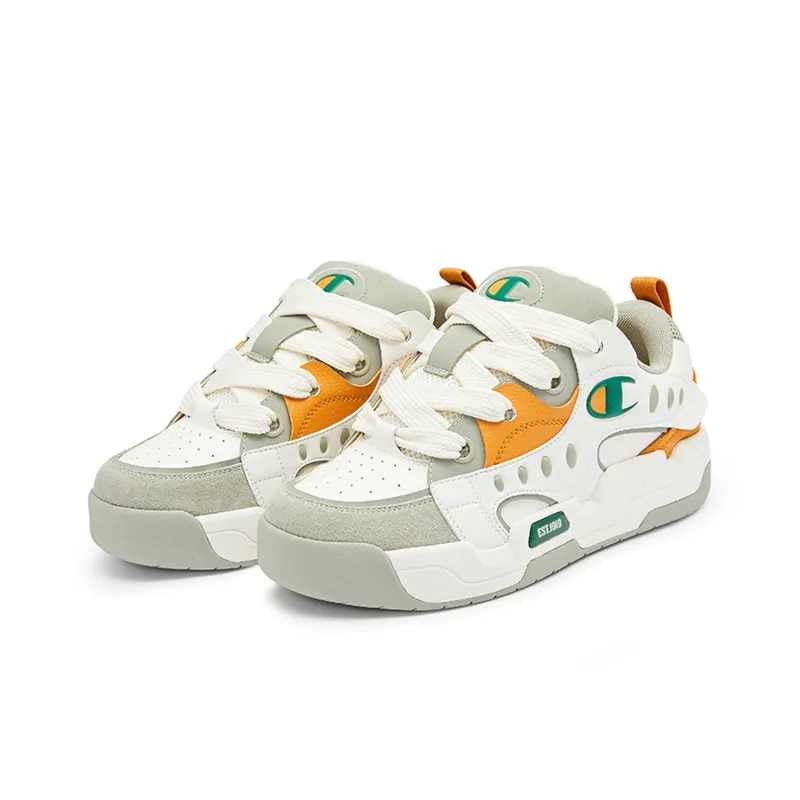 Champion Low Top Skateboard Shoes Men's Light Green-2