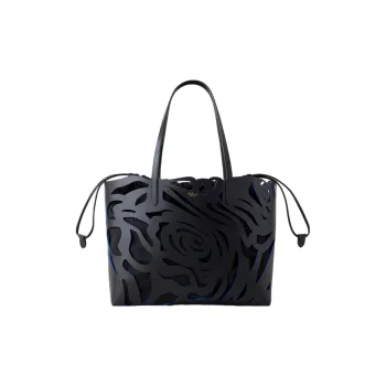 Mulberry Bayswater Leather Tote Bag Shopping Bag Handbag Women's Black/Blue