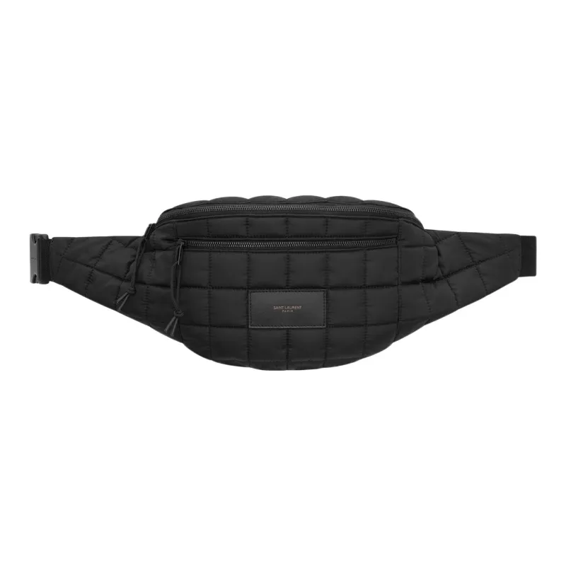SAINT LAURENT Nux Recycled Nylon Fanny Pack Men's Black-0