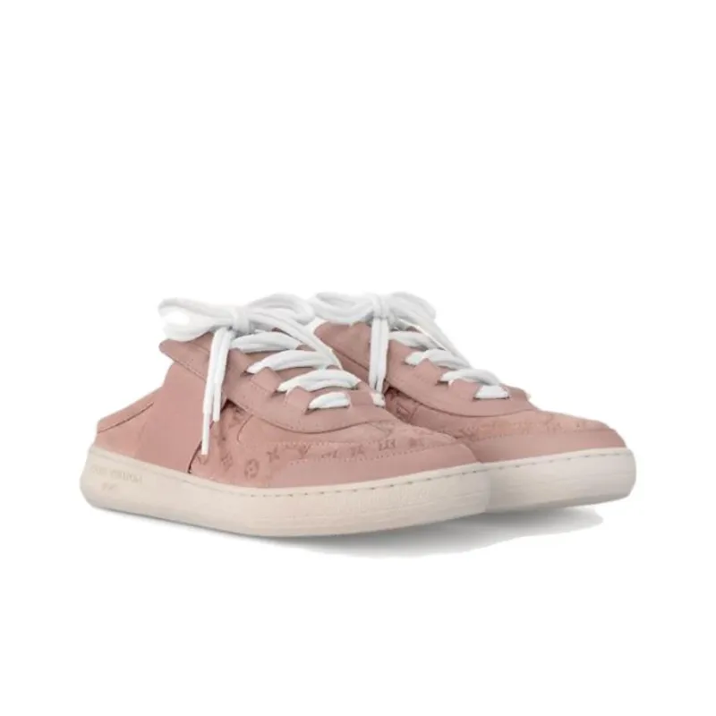 LOUIS VUITTON Lous Rubber Sole Closed Toe Slippers Women's Pink-2