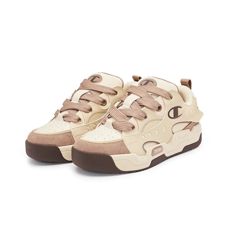 Champion Low Top Skateboard Shoes Men's Light Khaki-2