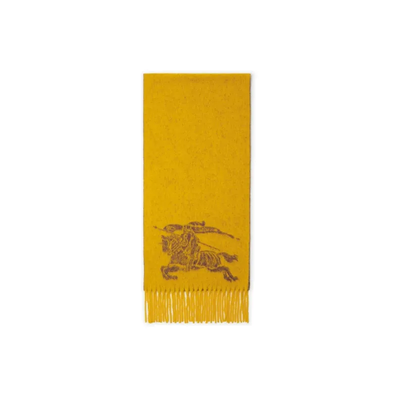Burberry Knit Scarves Unisex Yellow-2