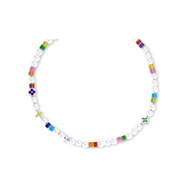 LOUIS VUITTON Metal, Resin Necklaces Men's Multicolor-0
