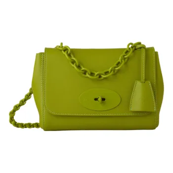 Mulberry Lily Smooth Calfskin Crossbody Bag Shoulder Bag Women's Acid Green
