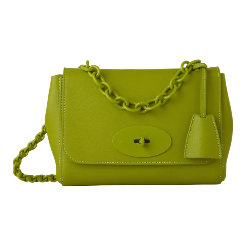 Mulberry Lily Smooth Calfskin Crossbody Bag Shoulder Bag Women's Acid Green-0