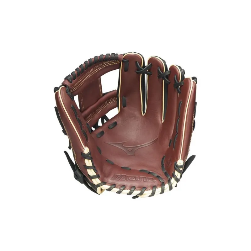 Mizuno Baseball Gloves Catcher's Glove Top Grain Cow Leather Unisex Black Brown-0