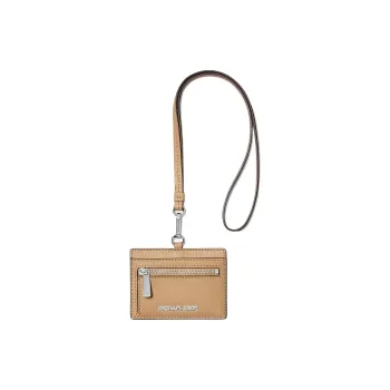 MICHAEL KORS Jet Set Travel Saffiano Leather Card Holder Men's Camel