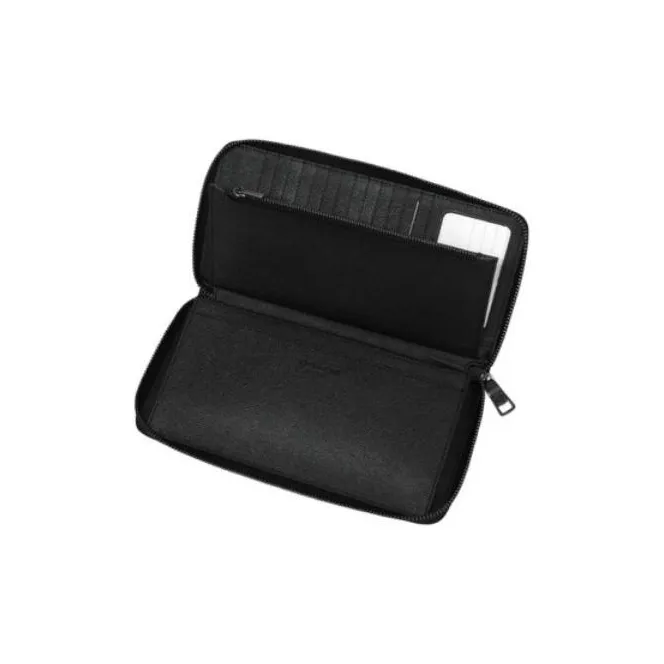 COACH Travel Wallet Leather Long Zipper Wallet Clutch Men's Black-4