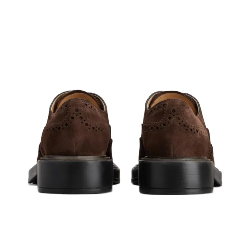 TOD'S Perforated Detailed Lace Up Brogues-3