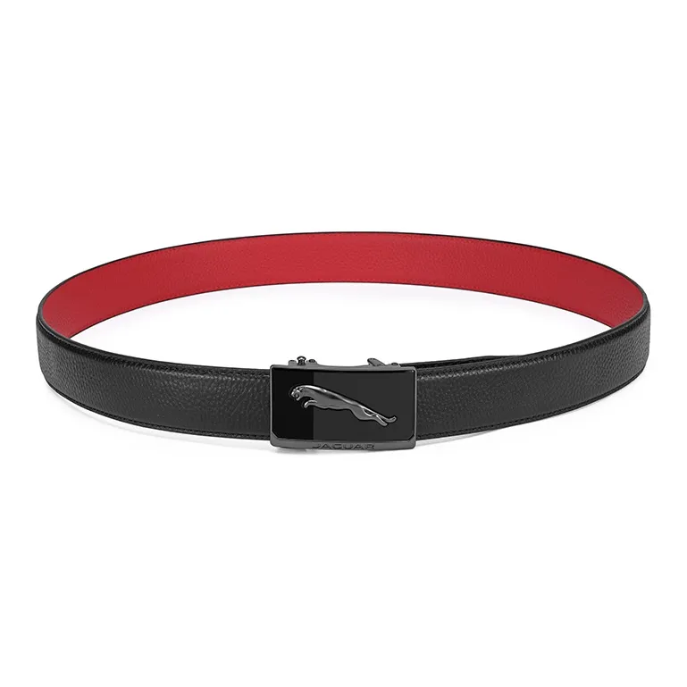 JAGUAR Alloy Leather Belts Men's 3.5cm-8