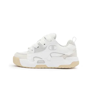 Champion Low Top Skateboard Shoes Women's White Gray
