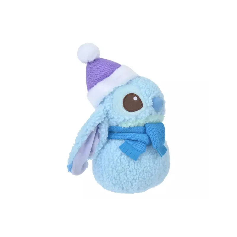Disney 2023 Winter Duffy And Friends Snowman Series Stitch Dolls Plush Doll 25cm High-2