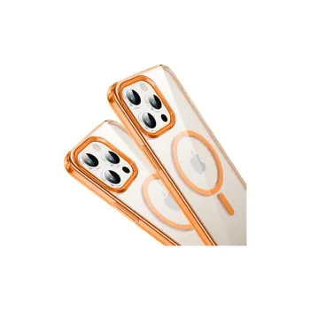 GAAOGKK Phone Cases Compatibility IPhone15/Pro/proma Transparent Air Cushion Impact Resistant Case With Magnetic Style