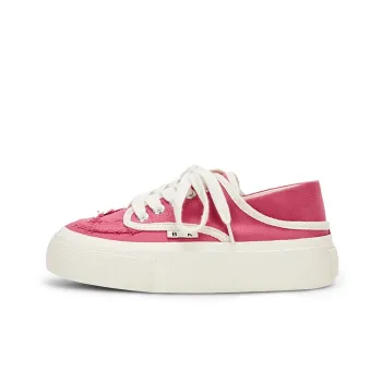 KARLIE KELLER Low-Top Canvas Shoes Women's Rose Red