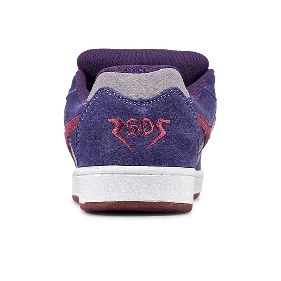 LuzaoT SUPER DRAG Lightning Puffy Shoes Wear Resistant Slip Resistant Low Top Skateboard Shoes Unisex Raspberry Purple-4