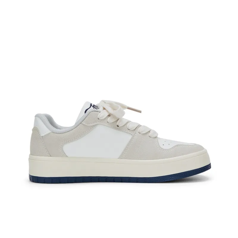 KARLIE KELLER Balanced Wear Resistant Water Resistant Slip Resistant Low Top Skateboard Shoes Women's Gray Blue-1