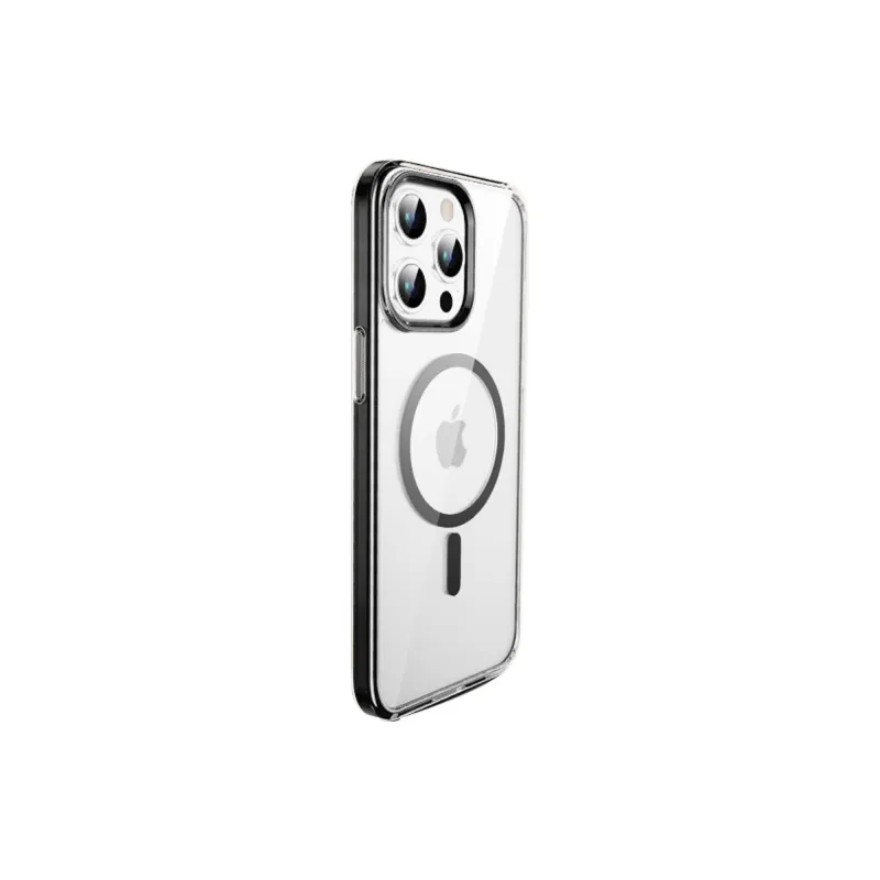 GAAOGKK Phone Cases Compatibility IPhone15/Pro/proma Transparent Air Cushion Impact Resistant Case With Magnetic Style-8