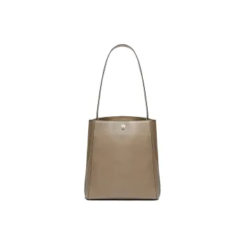 Valextra Brera Millepunte Calfskin Crossbody Handbag, Shoulder Bag Women's Oyster Brown
