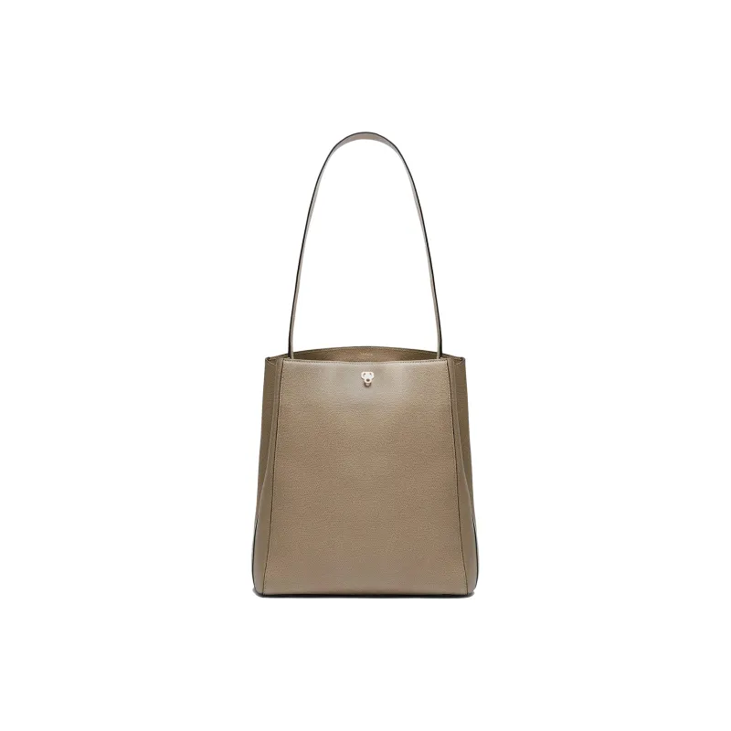 Valextra Brera Millepunte Calfskin Crossbody Handbag, Shoulder Bag Women's Oyster Brown-0