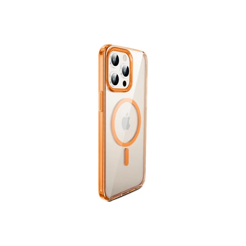GAAOGKK Phone Cases Compatibility IPhone15/Pro/proma Transparent Air Cushion Impact Resistant Case With Magnetic Style-2