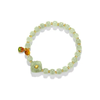 North Cain Hetian Jade Bracelets Women's Pale Greenish-White Jade