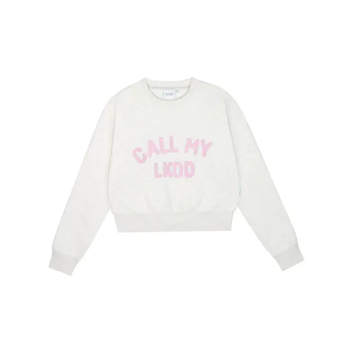 LKOD Sweatshirts Women's White Gray