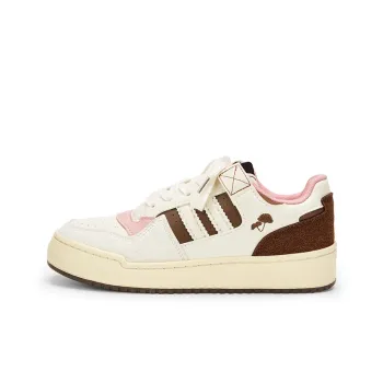 KARLIE KELLER Balance Wear-Resistant Breathable Slip-Resistant Low-Top Skateboard Shoes Women's Pink Brown