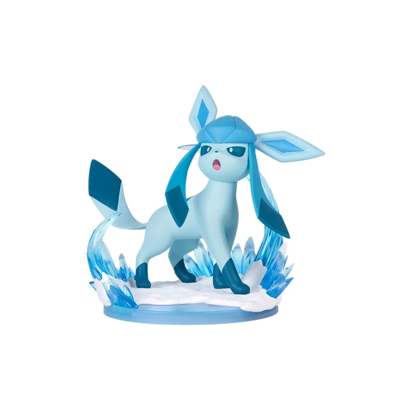 POKEMON Playful Funism Ice Eevee & Leaf Eevee Scale Figures 17cm-0