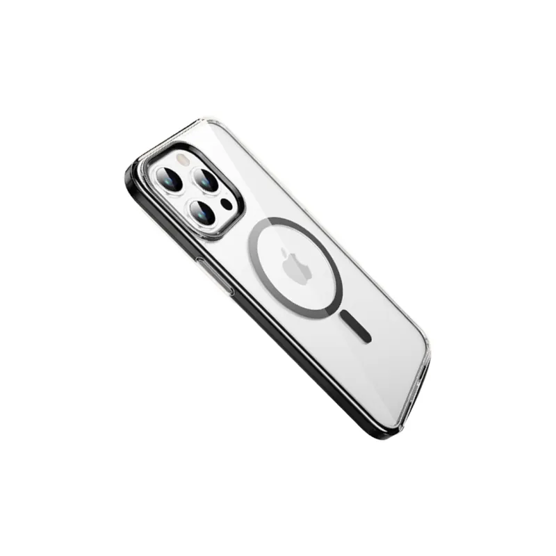 GAAOGKK Phone Cases Compatibility IPhone15/Pro/proma Transparent Air Cushion Impact Resistant Case With Magnetic Style-7