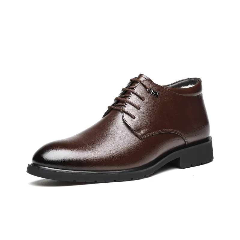 CHINT Dress Shoes Men Mid Top Black/Brown-6