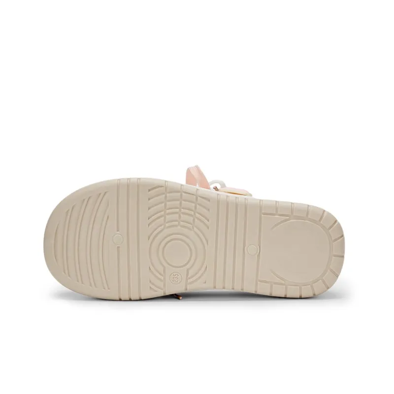 KARLIE KELLER Support Wear Resistant Slip Resistant Low Top Skateboard Shoes Women's White Pink-2