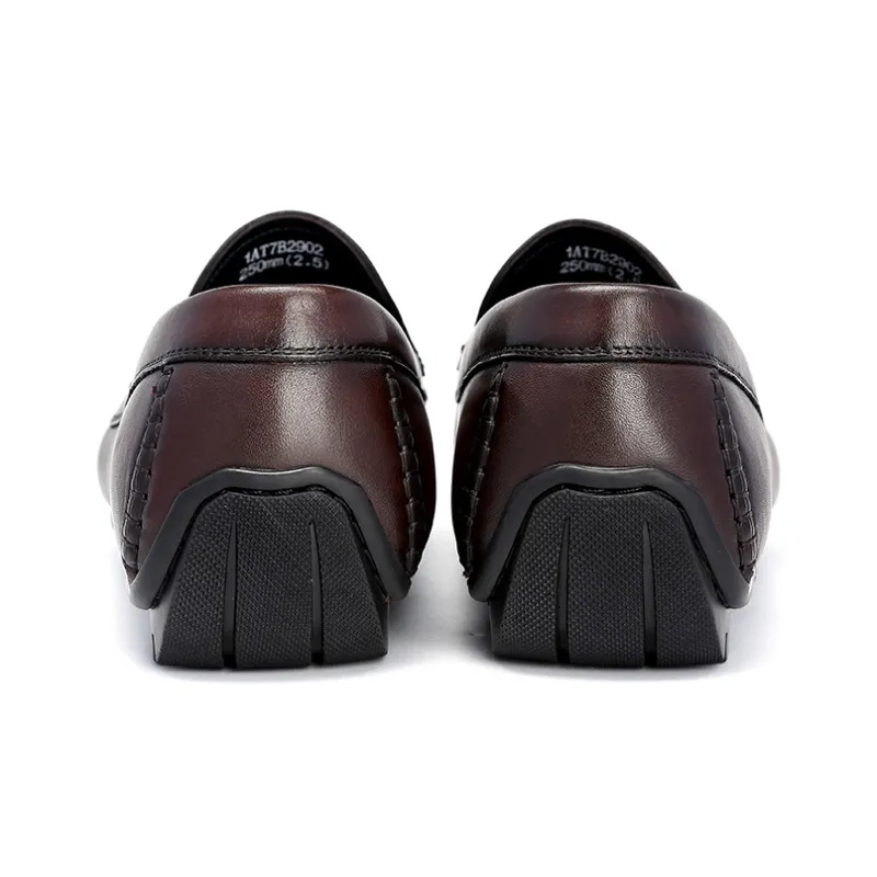 Satchi Loafers 1.5CM Men's Coffee-4