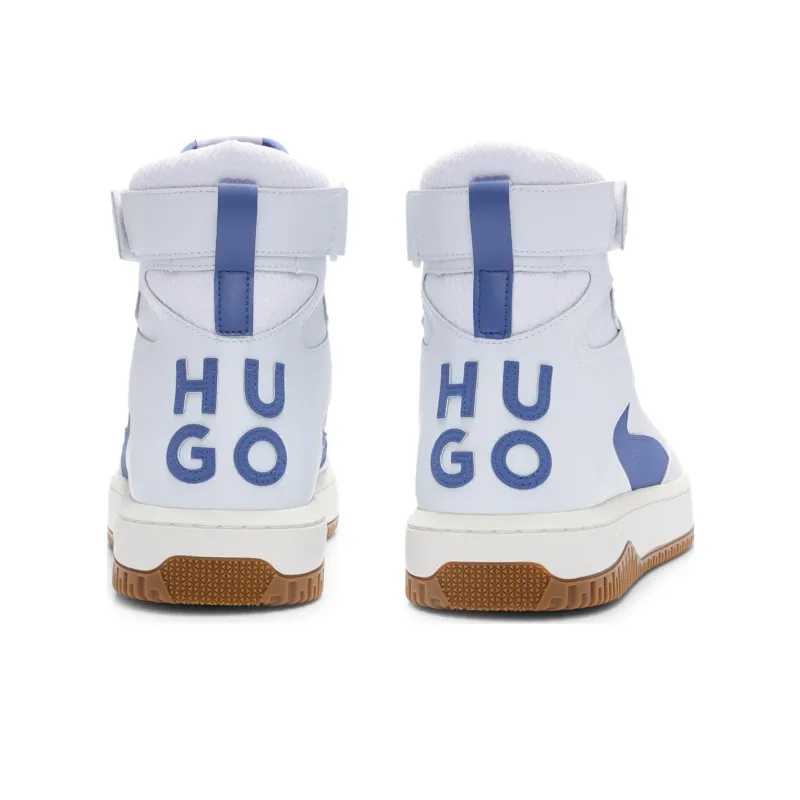 HUGO BOSS High Top Skateboard Shoes Men's White-2